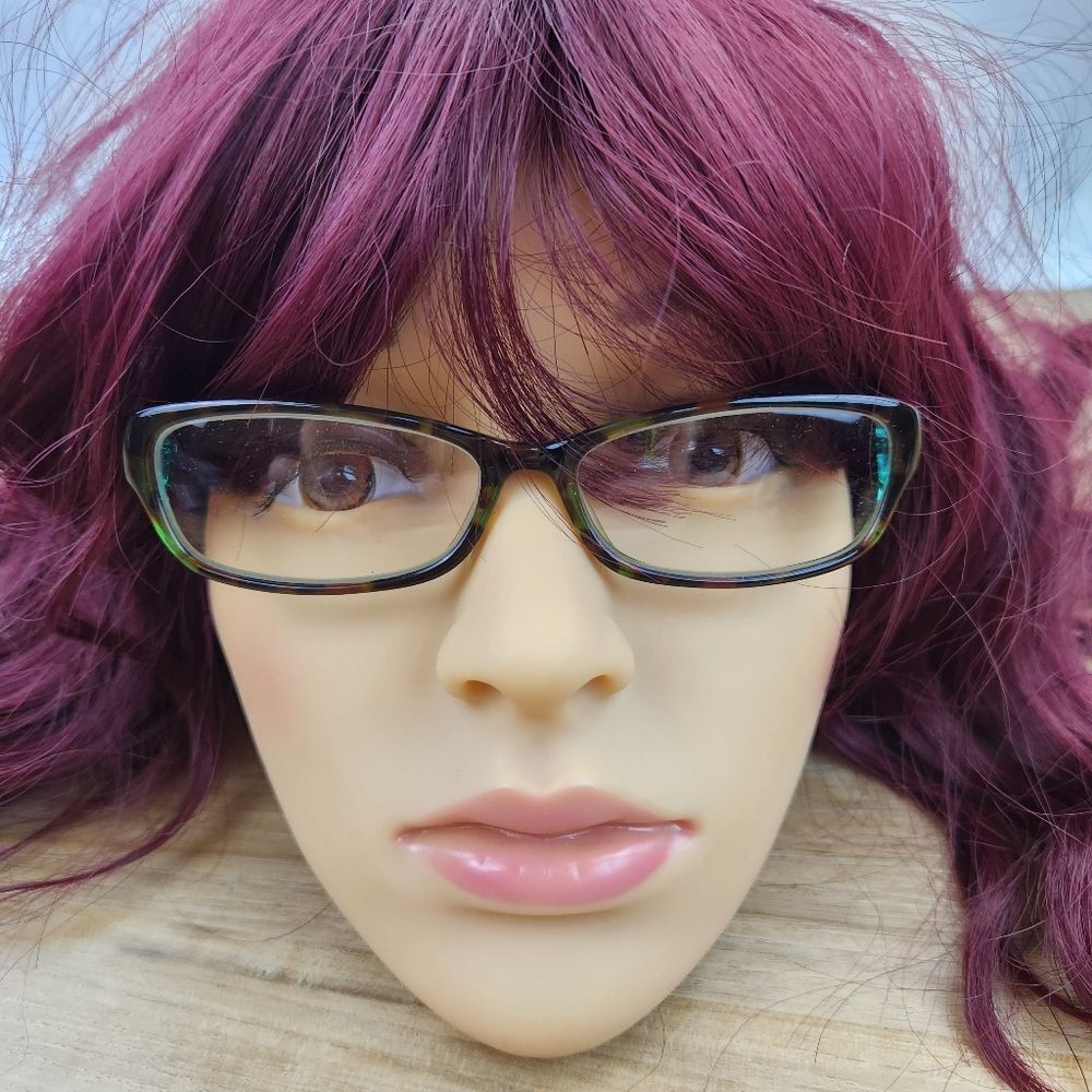 💜Kate Spade Brown & Lime Green "LucyAnn" Eyeglasses W/Hardshell Case